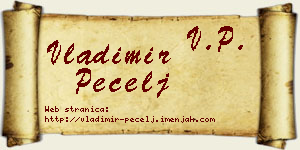 Vladimir Pecelj vizit kartica